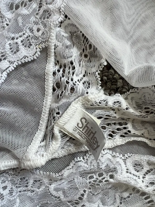 White lace slip dress Size L - Image 3