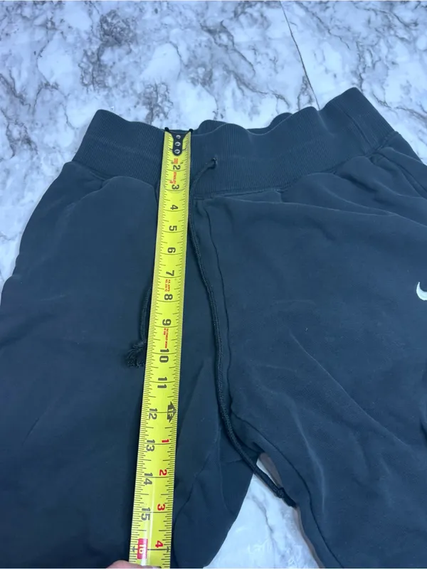 Nike Black Jogger Sweatpants joggers fit White Swoosh size small loungewear - Image 2