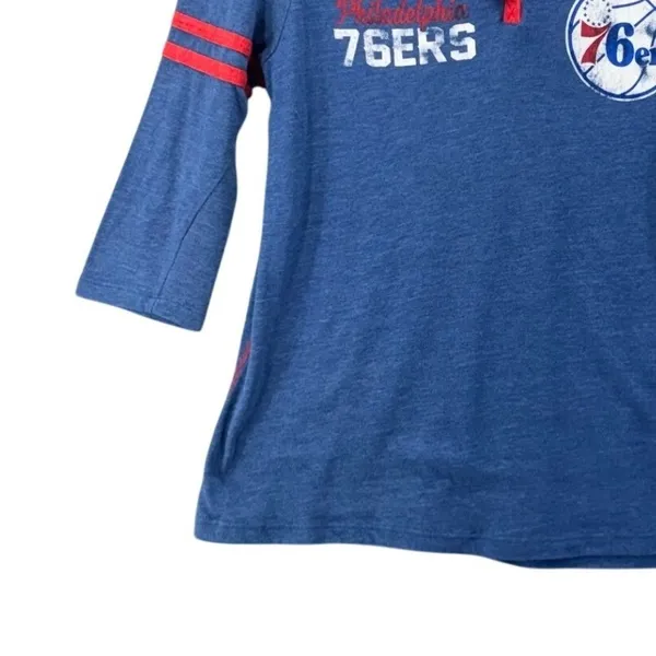 Philadelphia 76ers Womans Shirt Large Distressed Streetwear Championship Playoff - Image 4