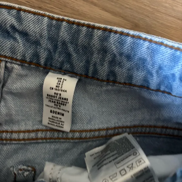 H&M & Denim 90s Baggy Jeans Ultra High Waist - Image 3