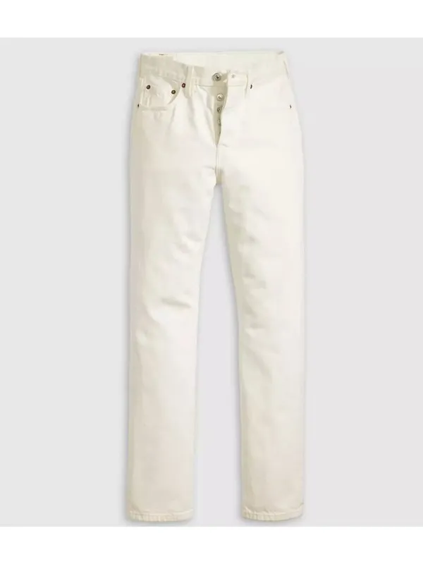 New Levi's Premium 28x30 501 Original Fit Women Jeans Blank Slate White - Image 5