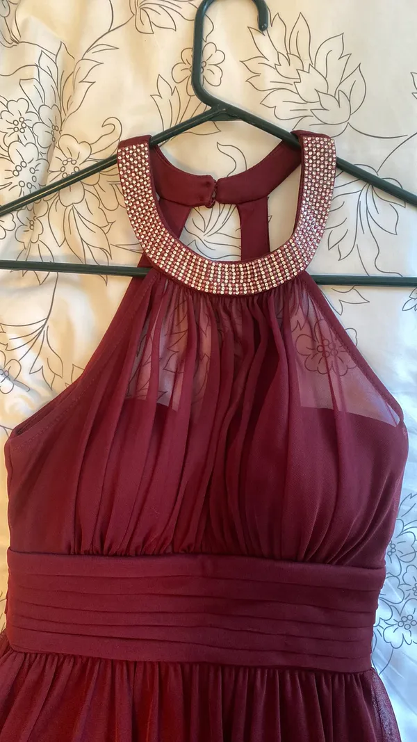 Speechless Burgundy Short Dress - Image 4