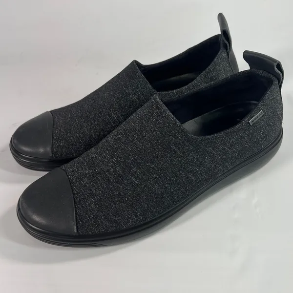 ECCO Soft 7 Gore-Tex Slip On Sneakers Women's US‎ 8 Black Waterproof Extra Width - Image 3