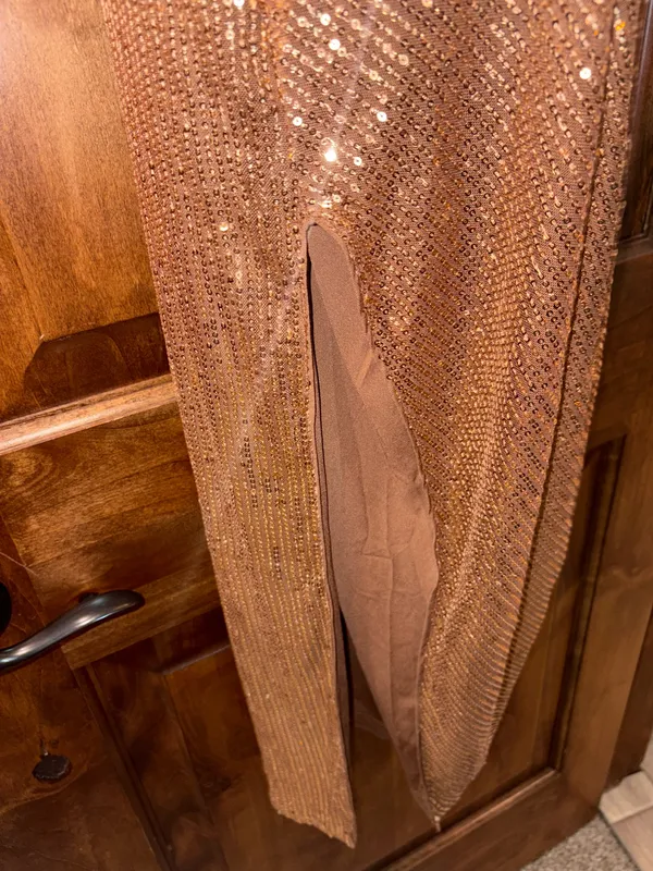 Sequin Dress Gold Size M - Image 2
