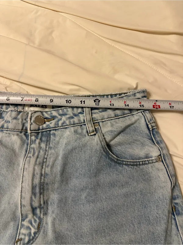 Rollas Original High Rise Straight Jeans - Distressed - Size Aussie 14 (US 10) - Image 12