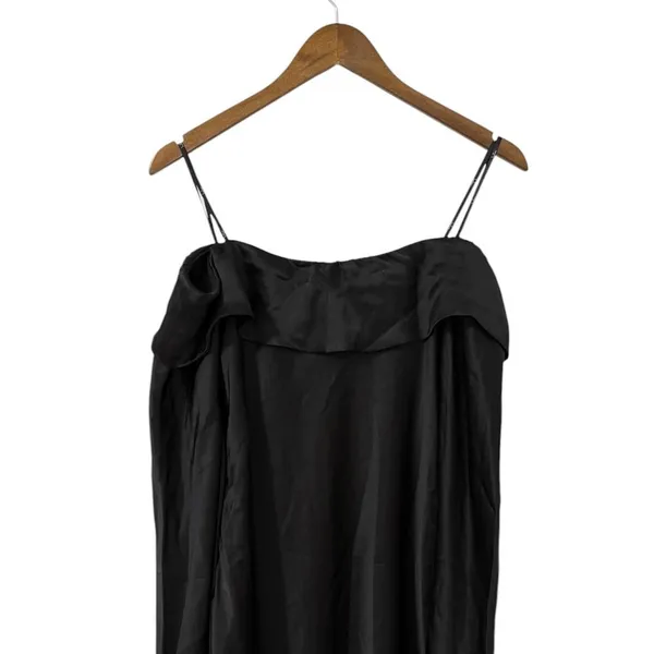 Lulus Luxurious Vision Black Satin Off-the-Shoulder Mini Dress size XL NWT - Image 7