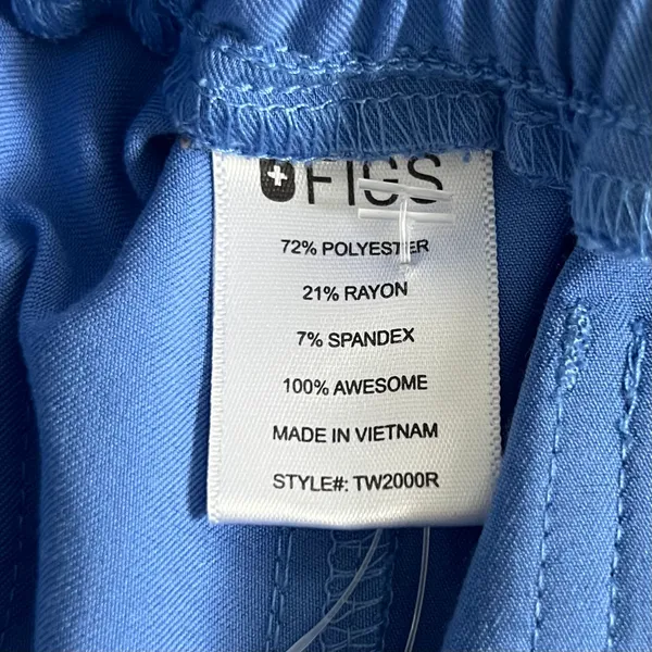 FIGS Yola FIONx Ciel Blue Skinny Scrub Pants - Image 8
