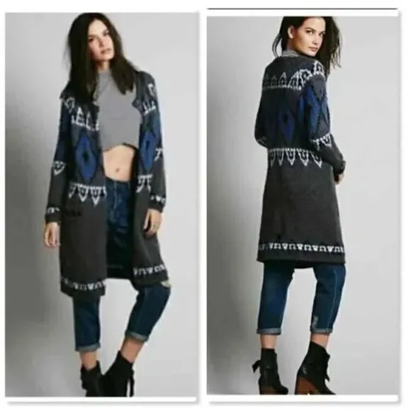 Free People Frosted Fair Isle cardigan sweater - Image 2