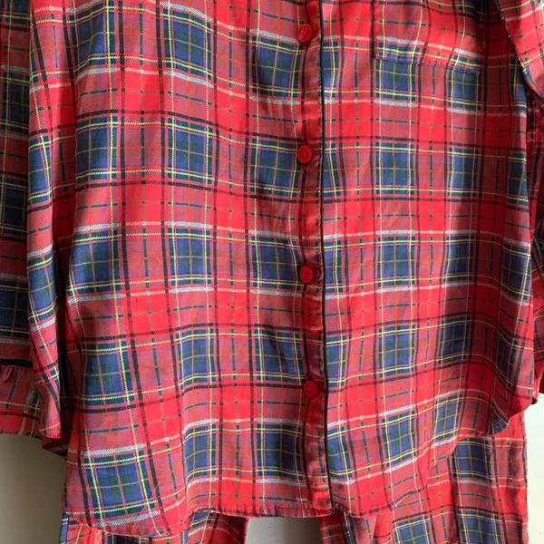 Victoria Secret Pajama Satin Set Ted Women Lounge Size Large Winter Christmas - Image 2