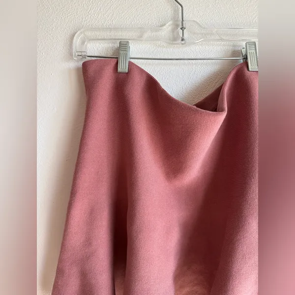 NWT Express Blush Pink High Waist Skater Skirt - Image 4