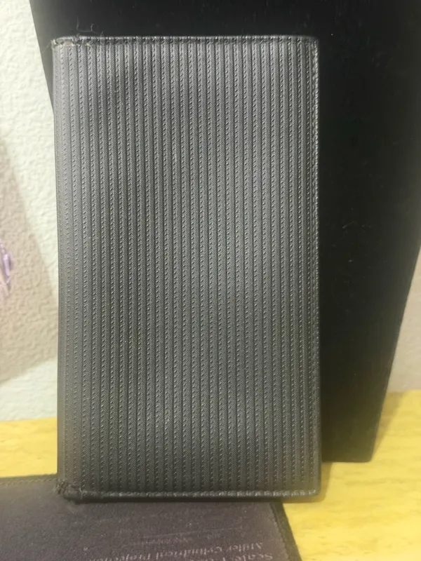BVLGARI Mille Righe long wallet made from PVC and leather. - Image 2
