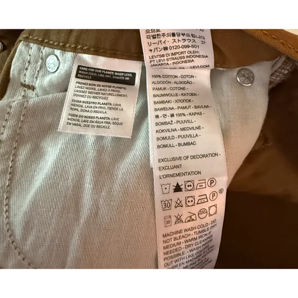 Levis Pants Womens Size 29 Brown Mid Rise Straight Twill Cotton 5 Pocket NWT - Image 15