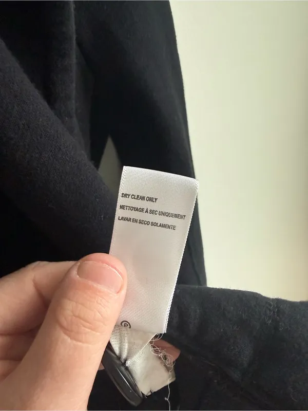 James Perse Women's Black Cotton Peacoat Double Breasted Jacket Size 3 Large - Image 8