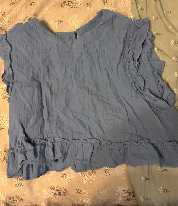 Dress Up cropped gauze top - Image 2