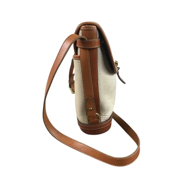 DOONEY & BOURKE VTG All Weather Leather Calvary Spectator Crossbody Bag Made USA - Image 4