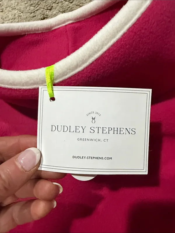 NWT Dudley Stephens Hot Pink Turtleneck Pullover with White Trim size M Size M - Image 3