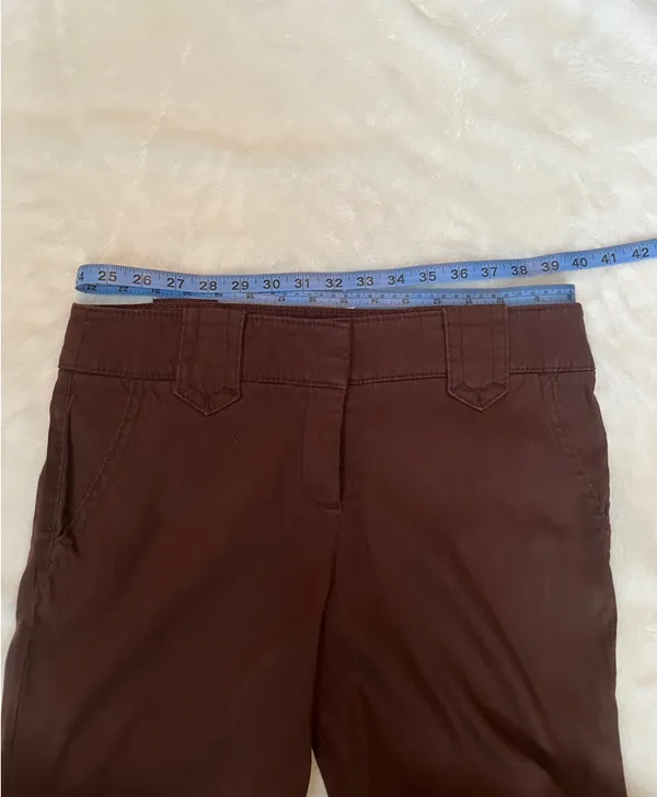 Bebe Brown Linen Pants size 8 - Image 9