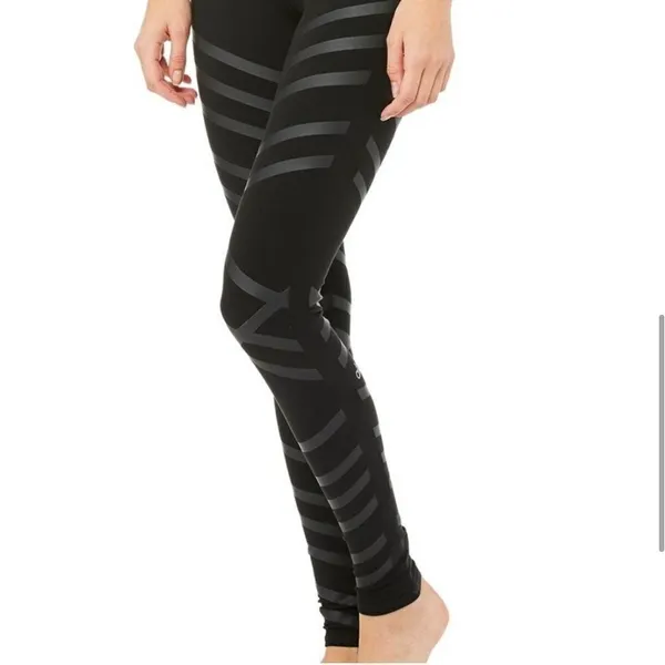 ALO YOGA | Lineal Airbrush Stripe Leggings- Size XS - Image 4