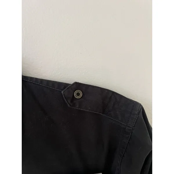 Lauren Ralph Lauren Safari Feild Tested Womens 1X Black Snap Button Down Shirt - Image 6