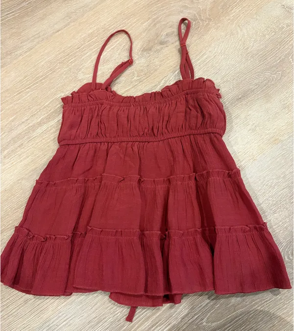 Cute ruffle top Red Size XS - Image 2