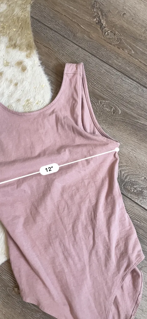 American Eagle Blush Pink Scoop Back Bodysuit - Image 2