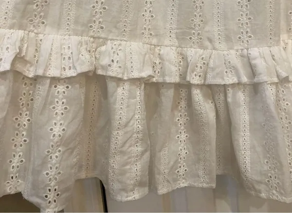 NEW Label of Love White eyelet Dress M - Image 6