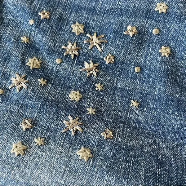 Abercrombie & Fitch Super Skinny Ankle High Rise Jeans with Star Embroidery - Image 6