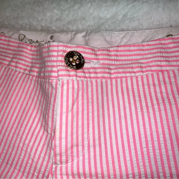 Seersucker Pink Shorts - Image 2