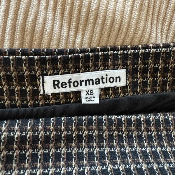 Reformation Laude Knit Long Sleeve Square Neck Crop Top XS - Image 9