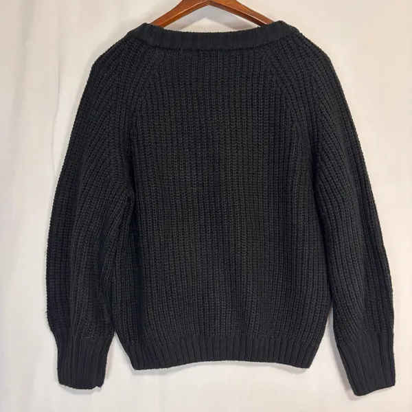 PRETTYGARDEN Cardigan Women Sz S Chunky Knit V-Neck Button Oversized Minimalist‎ - Image 5
