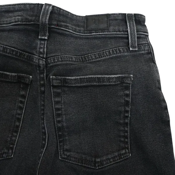 BDG Womens 26 Kick Flare High Rise Cropped Jeans in Black - Image 7