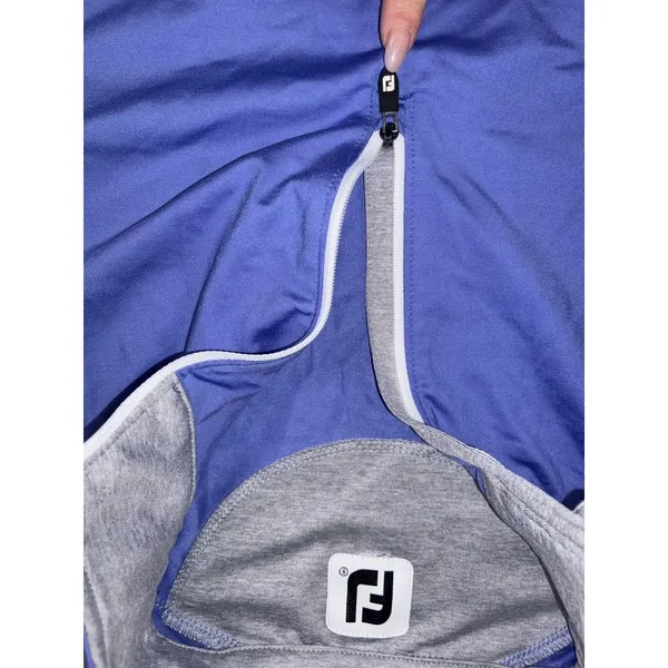 Women's FootJoy Quarter-Zip Long Sleeve‎ Sun ProtectionPullover Peach Size Small - Image 3