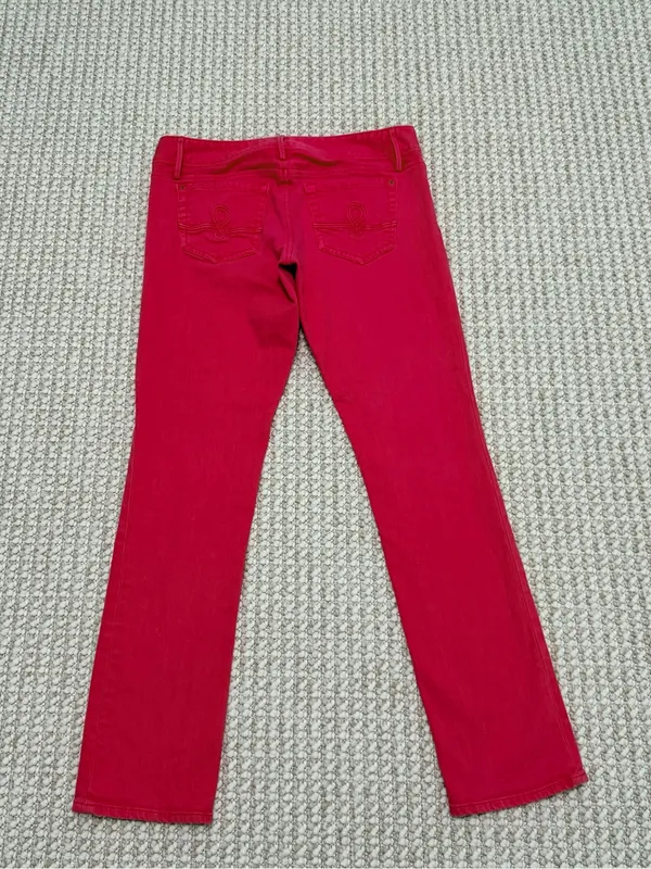 Lilly Pulitzer Worth Pink Straight Jeans size 12 - Image 3