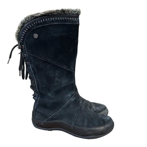 The North Face Janey Black Suede Waterproof Snow Winter Boots Primaloft Womens 8 - Image 2