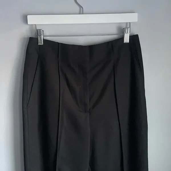 Club Monaco Black Trousers Pants Minimalist‎ Neutral Work Office size 8 - Image 4