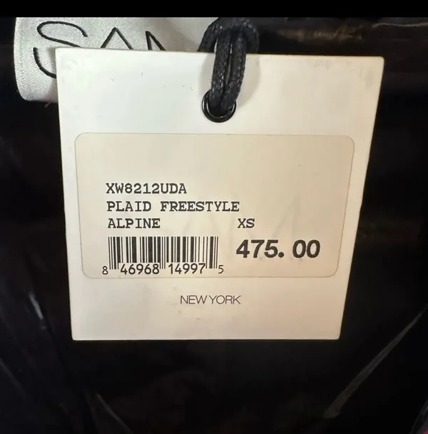 SAM. Freestyle Down Bomber Jacket Alpine Plaid Wind & Water Resistant XS NWT - Image 7