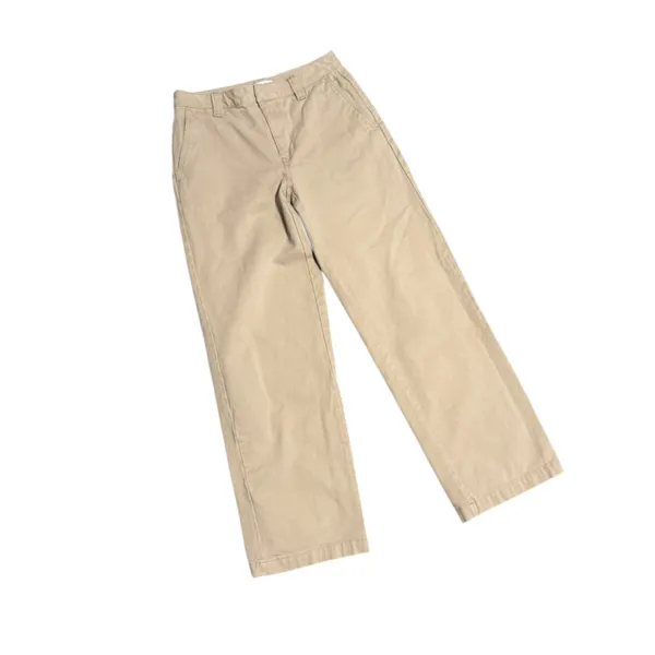 Aritzia TNA Khaki Denim Trouser High Waisted Jean Neutral Women's Size 4 - Image 4
