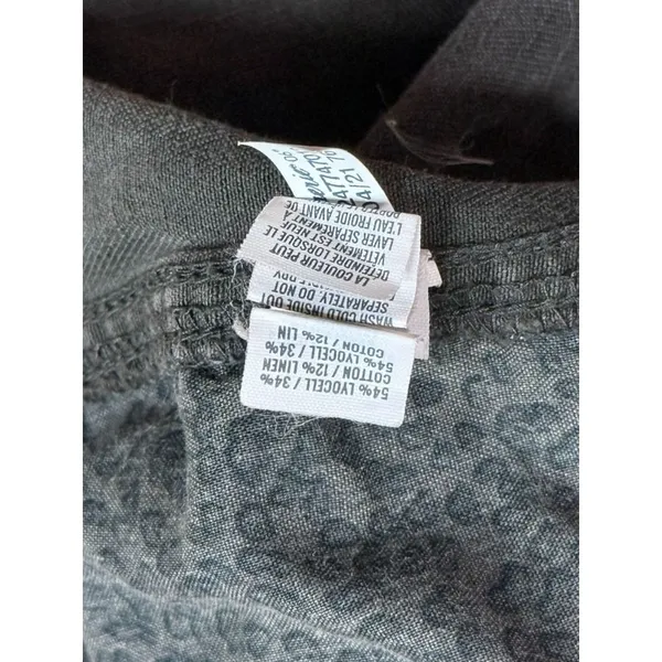 Aerie Women's Shorts Gray Solid Adventure Utility Frayed Hem linen blend size M - Image 7