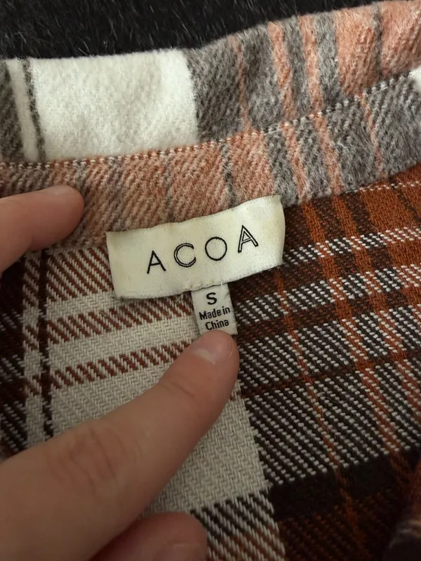 ACOA Boutique Button Up Jacket Brown - Image 3