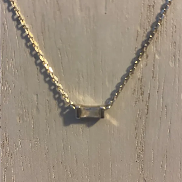 Kendra Scott - Juliette White Crystal Silver Pendant Necklace - Image 2