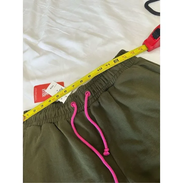 NWT Terez New Yorker Hunter Green Wear what makes you happy Sweatpants Size M - Image 7