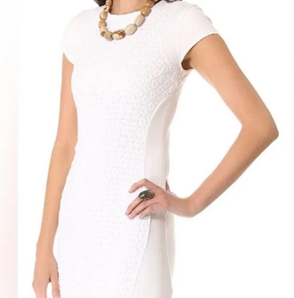 Diane Von Furstenberg Pele Eyelet Mini Dress - Image 2