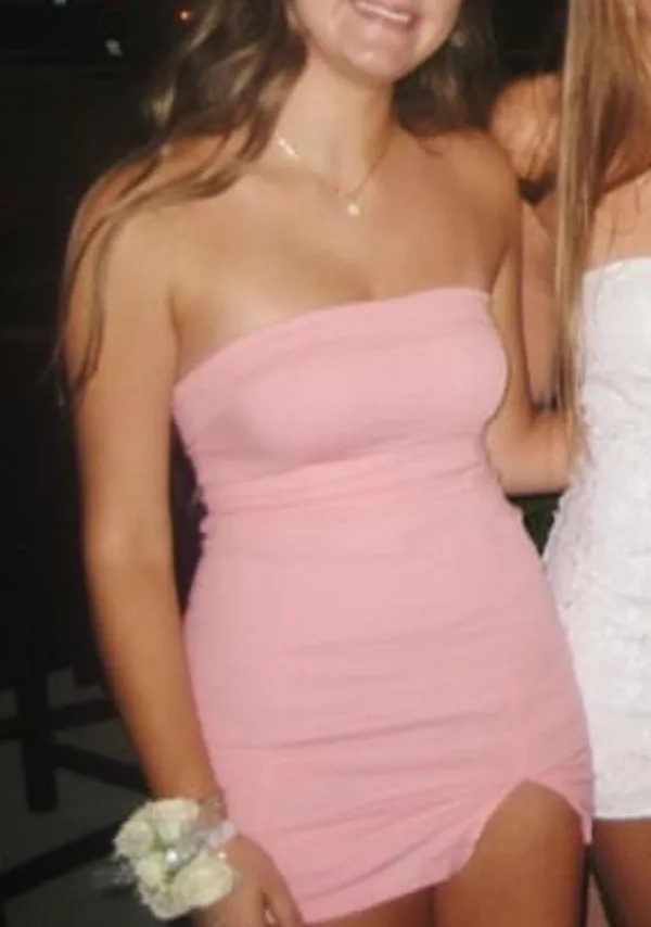 Strapless Pink Dress - Image 4