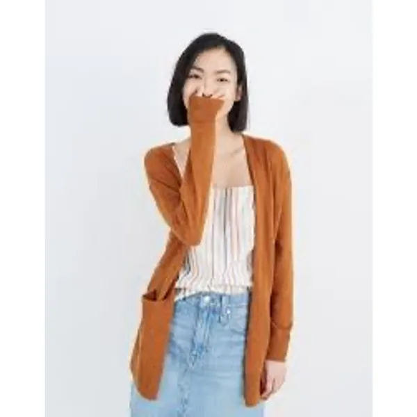 Madewell Summer Ryder Cardigan Size M (runs big) Golden Pecan - Image 5