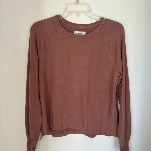 Abercrombie & Fitch Soft Cozy Brushed Fleece Long Sleeve Top S - Image 9