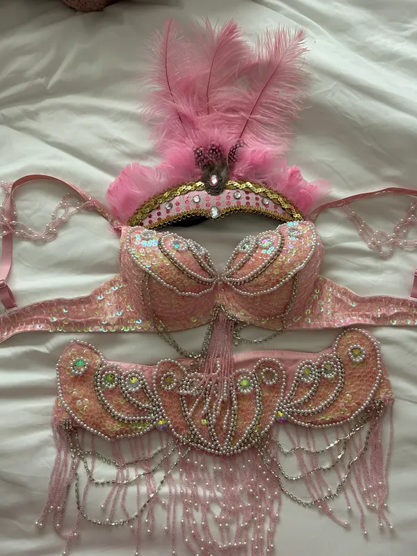 Showgirl, Mermaid, Carnival Dancer, Halloween Costume - Image 2
