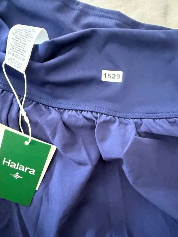 Halara S Womens Athletic running shorts With Built-In Shorts Navy Blue Size S - Image 5