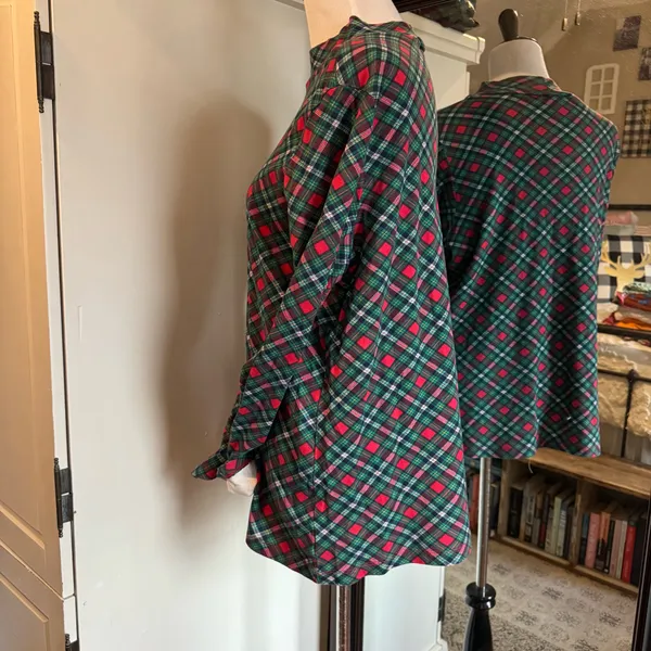 Kim Rogers XL Christmas Plaid Shirt - Image 2