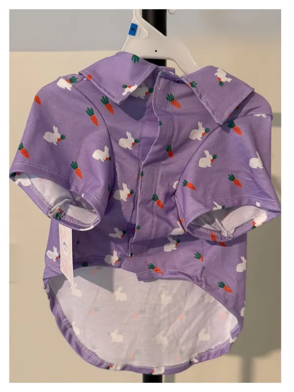 Lavender nwt size medium Bunny & Carrot Short Sleeve Tee pet dog cat apparel - Image 3