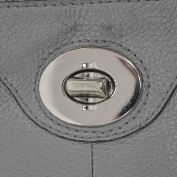 Coach F16529 Penelope Turnlock Silver Leather Satchel - Image 13